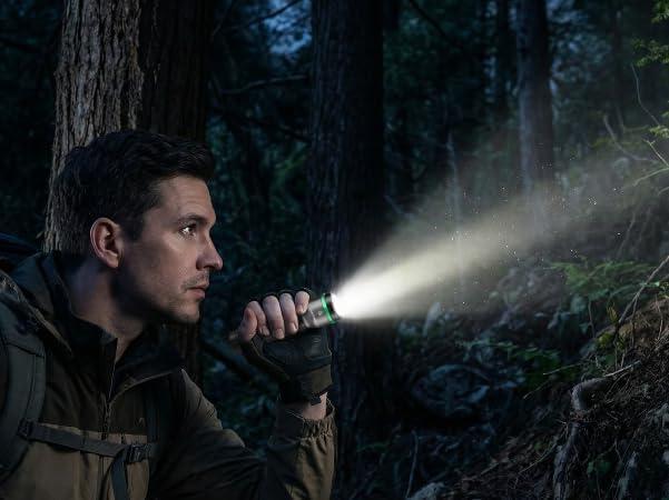 image:imageEverBrite 1000LM Small Flashlight 5 Modes Zoomable Flash Light Rechargeable Flashlights High Lumens Dual Power Rechargeable or AA Battery Pocket Flashlight for Home Emergency Hiking Camping