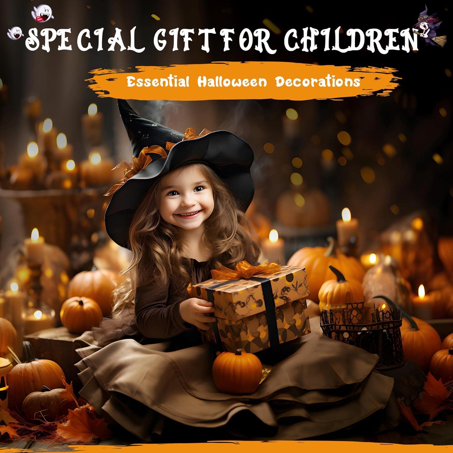 image:imageEverBrite Halloween Bat Headlamps Halloween Gifts3 Modes Head Lamps with WarmRedStrobe Lights Headlights for Halloween Party and Decorations 2 PackPumpkin Head 5PCS