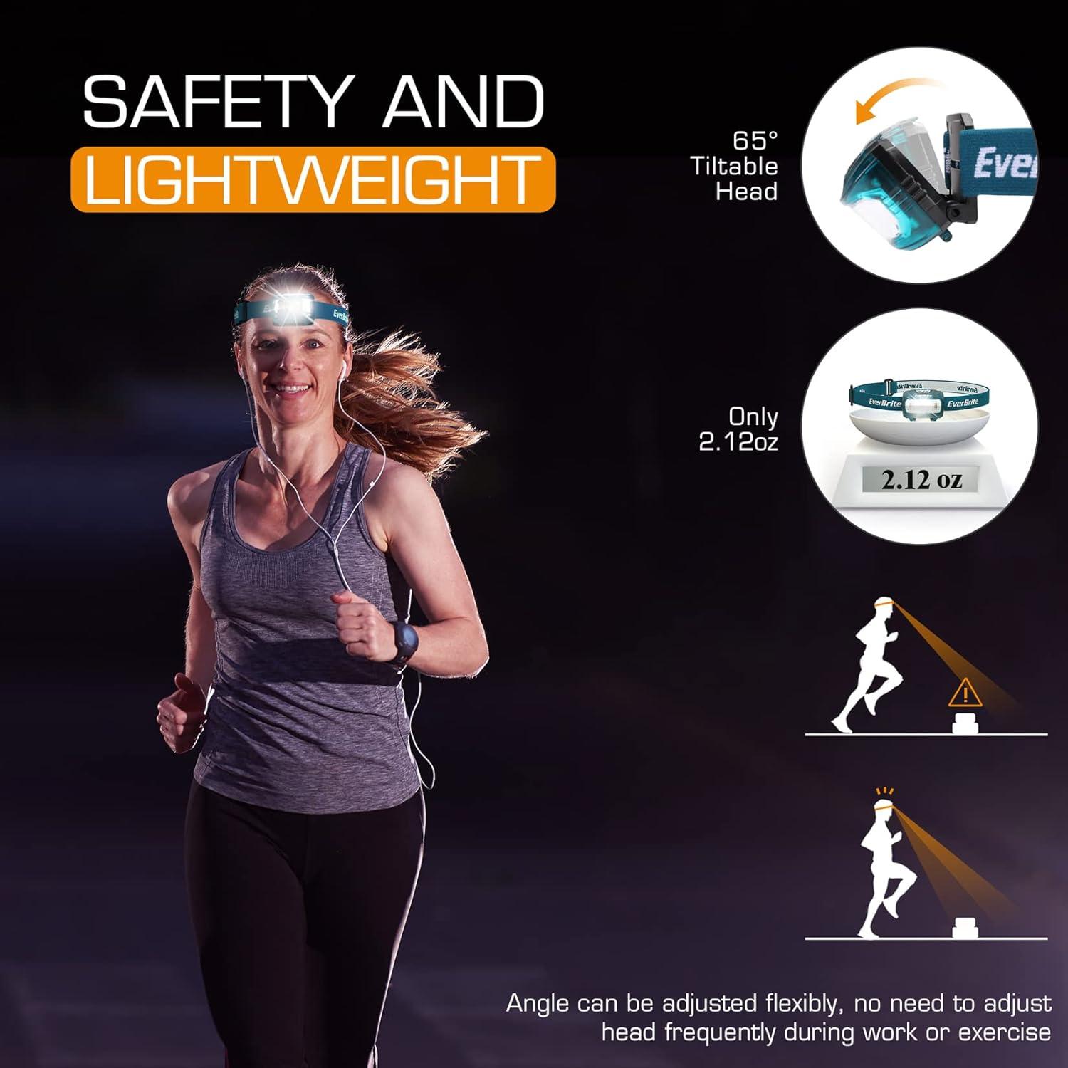 image:imageEverBrite Headlamp 2 Pack Kids Headlamp with Red Light and Memory Function Head Lamp for Adults and Kids with 5 Modes Bright Headlamps for Camping Running Christmas Gifts Batteries IncludedBlue