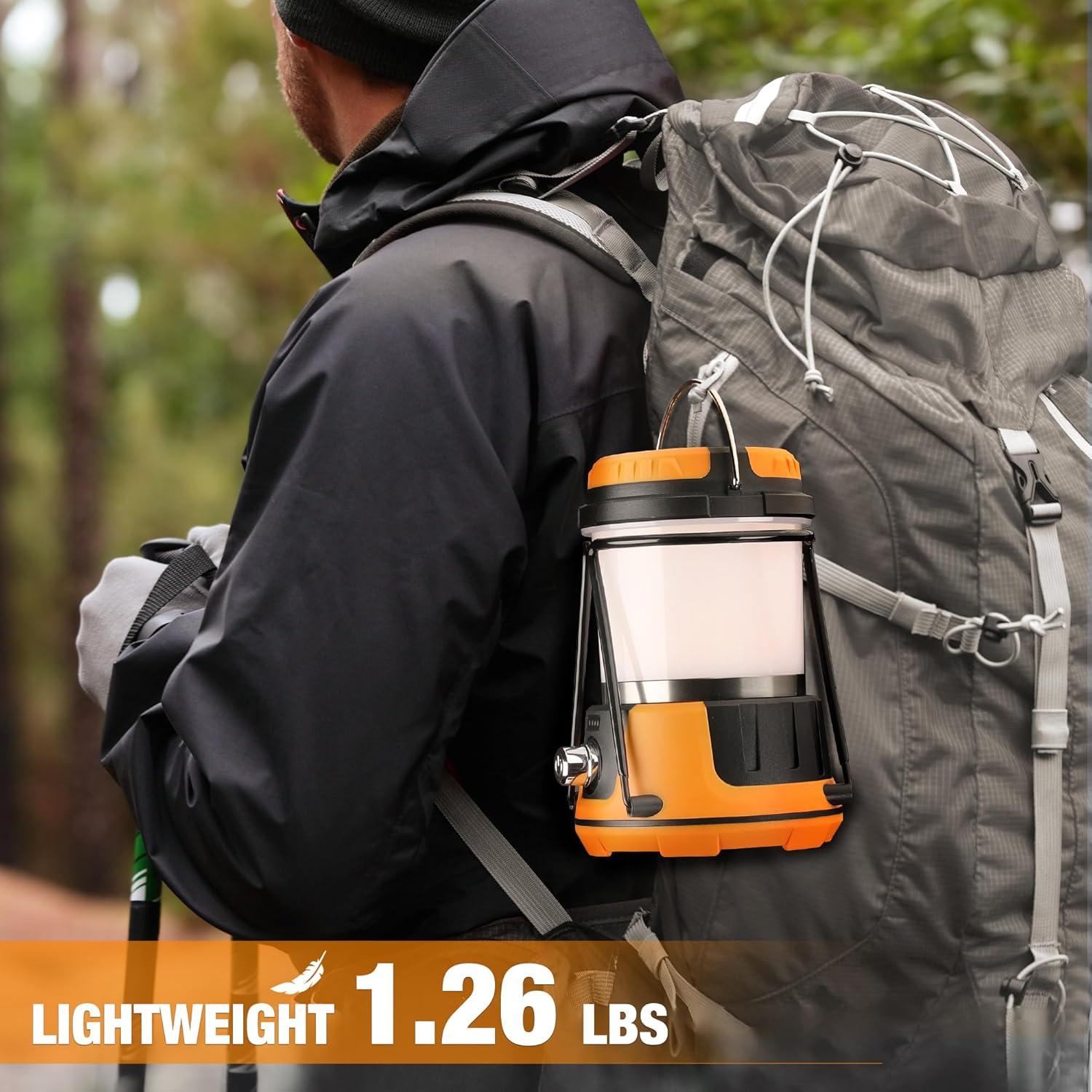 image:imageEverBrite LED Camping Lantern 800 Lumen Stepless Dimming Tent Lights with ColdampWarm Options USBC Rechargeable Lanterns with Bracket for Power Outages Hurricane Emergency Fishing Home and More