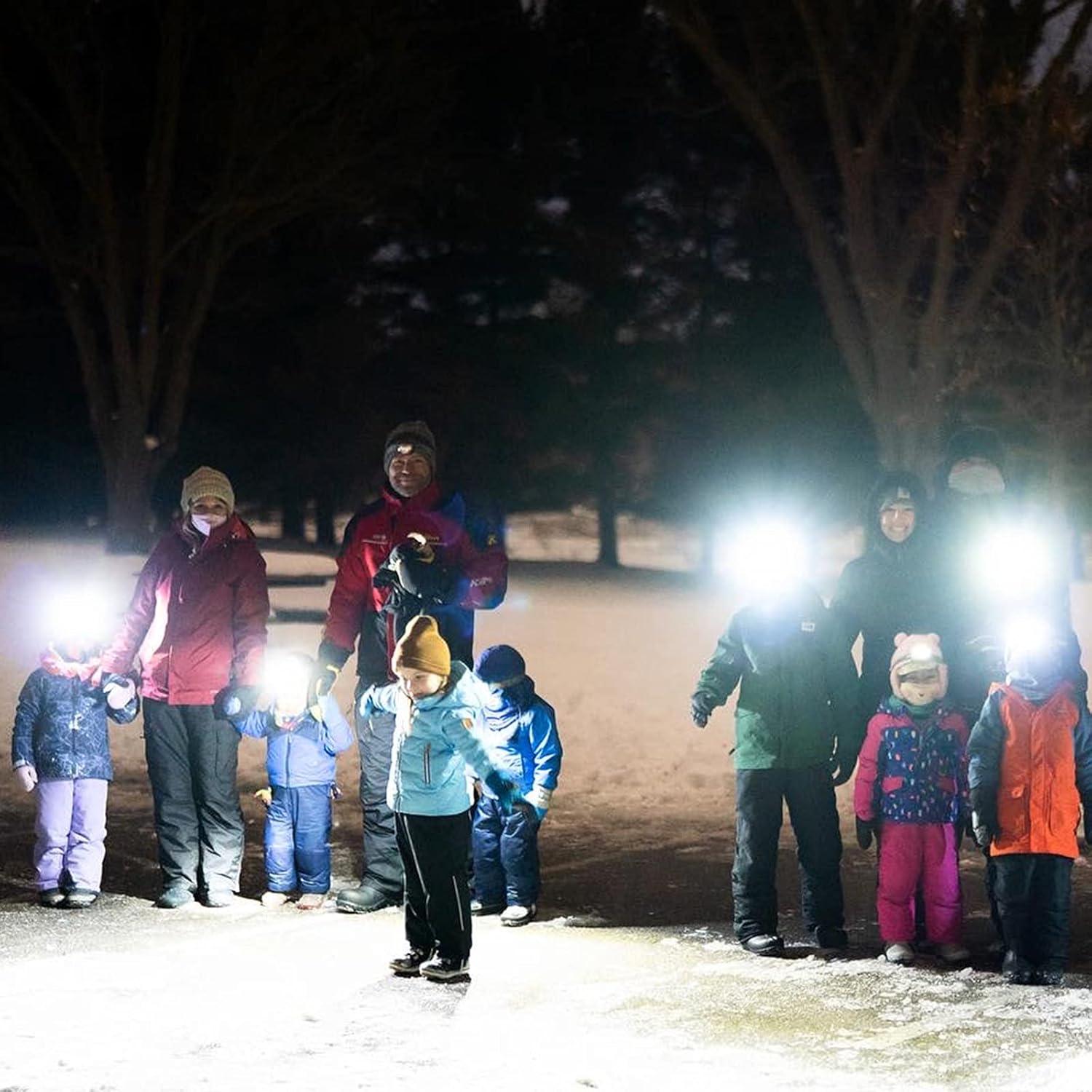 image:imageEverBrite LED Headlamp 4 Lighting Modes Pivoting Head with Adjustable Headband IPX4 Water Resistant Perfect for Running Camping Hiking Christmas and Emergency 3 AAA Battery Powered5 Pack5
