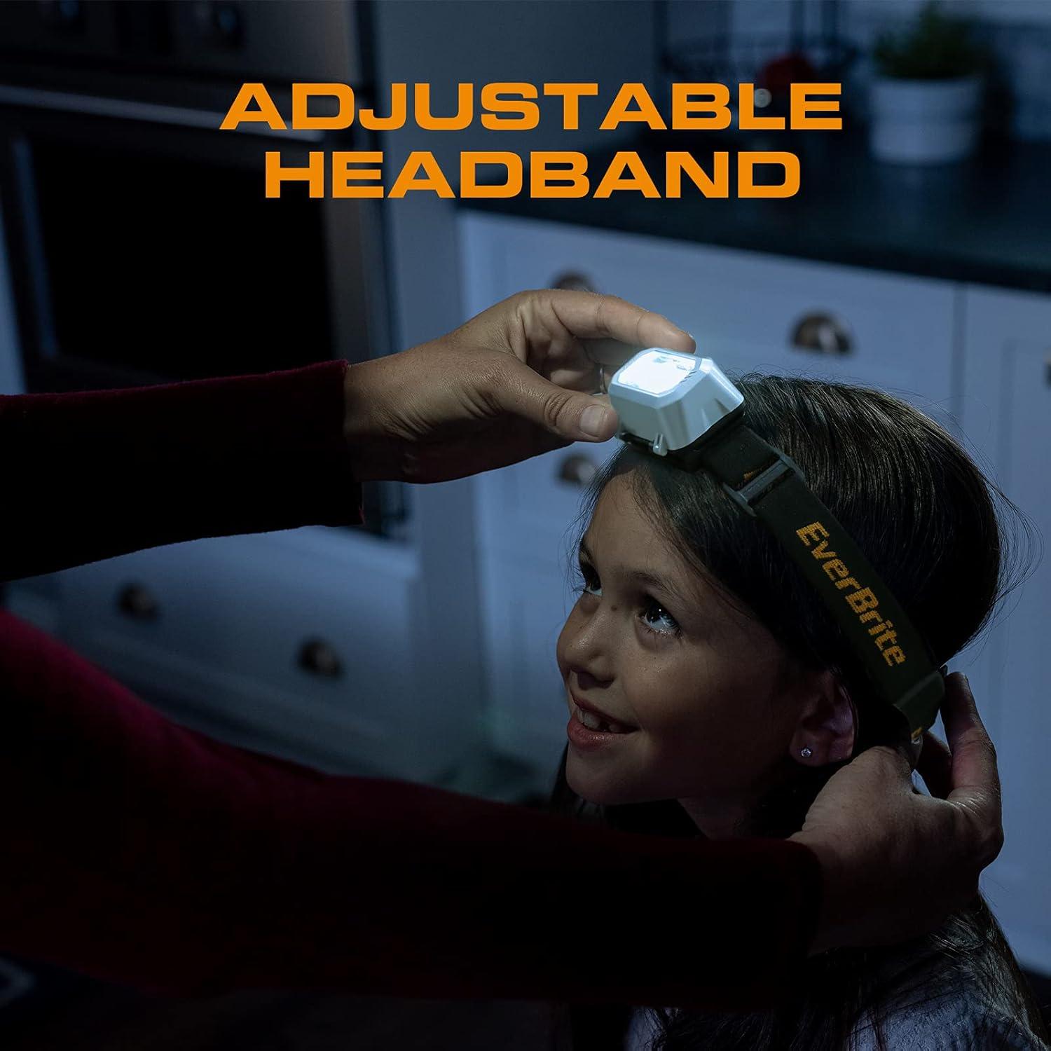 image:imageEverBrite LED Headlamp 4 Lighting Modes Pivoting Head with Adjustable Headband IPX4 Water Resistant Perfect for Running Camping Hiking Christmas and Emergency 3 AAA Battery Powered5 Pack2