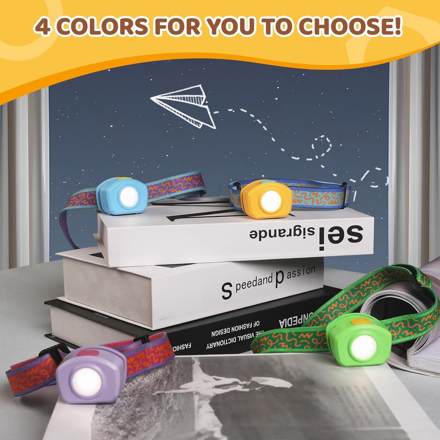 image:imageEverBrite LED Headlamp Rechargeable Kids Headlamp with RGB Mode and Adjustable Headband 3 Modes Multicolor Headlamp for Camping Reading Exploring Halloween ChristmasSunrise