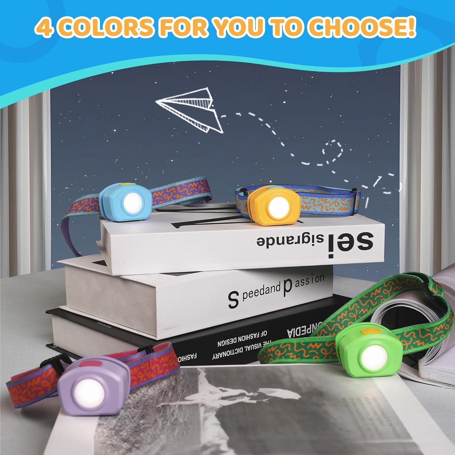 image:imageEverBrite LED Headlamp Rechargeable Kids Headlamp with RGB Mode and Adjustable Headband 3 Modes Multicolor Headlamp for Camping Reading Exploring Halloween ChristmasAzure