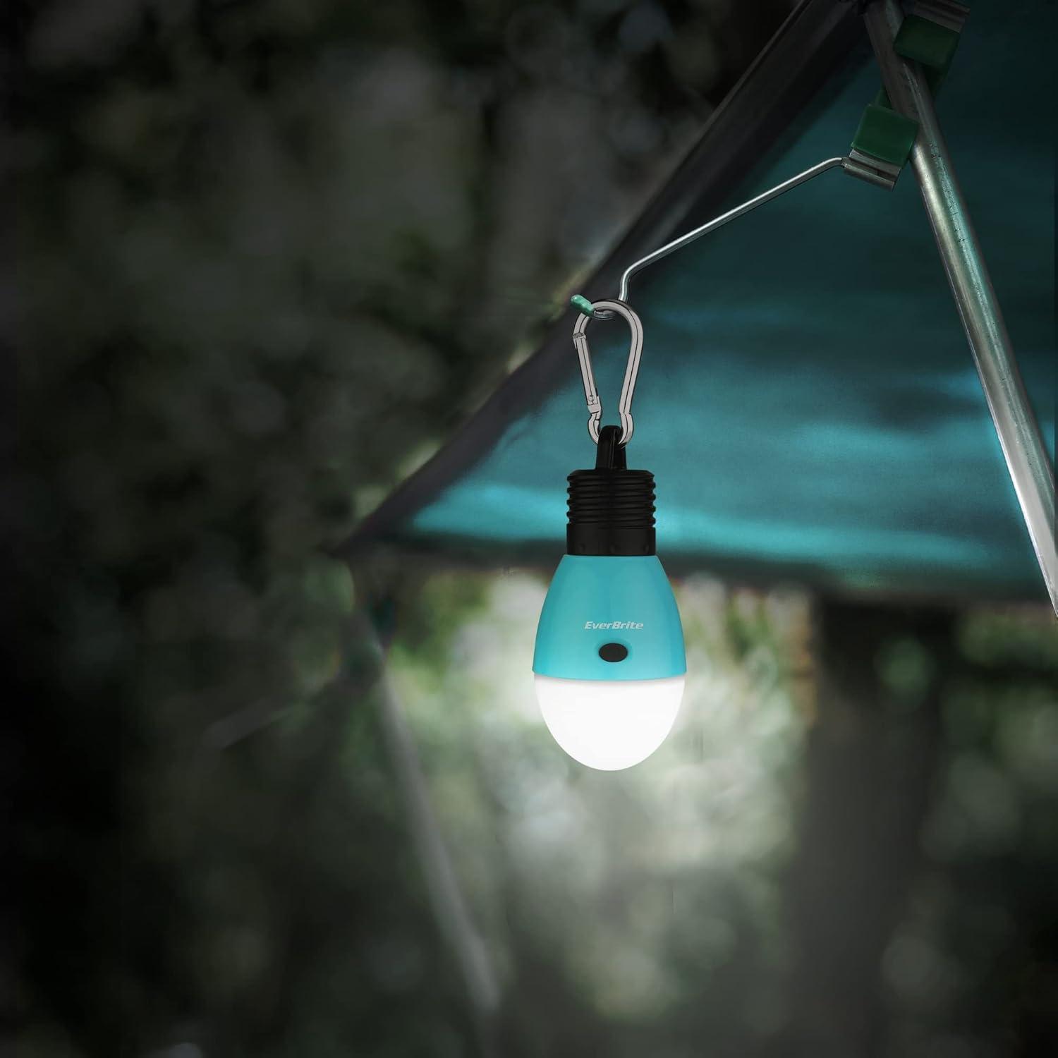 image:imageEverBrite Rechargeable Camping LightPortable Tent Lantern3 Lighting Modes Hanging Tent Light Bulbs with Clip Hook for Hiking Fishing Backpacking Emergency and MoreBlue2 PackBlue2 Pack