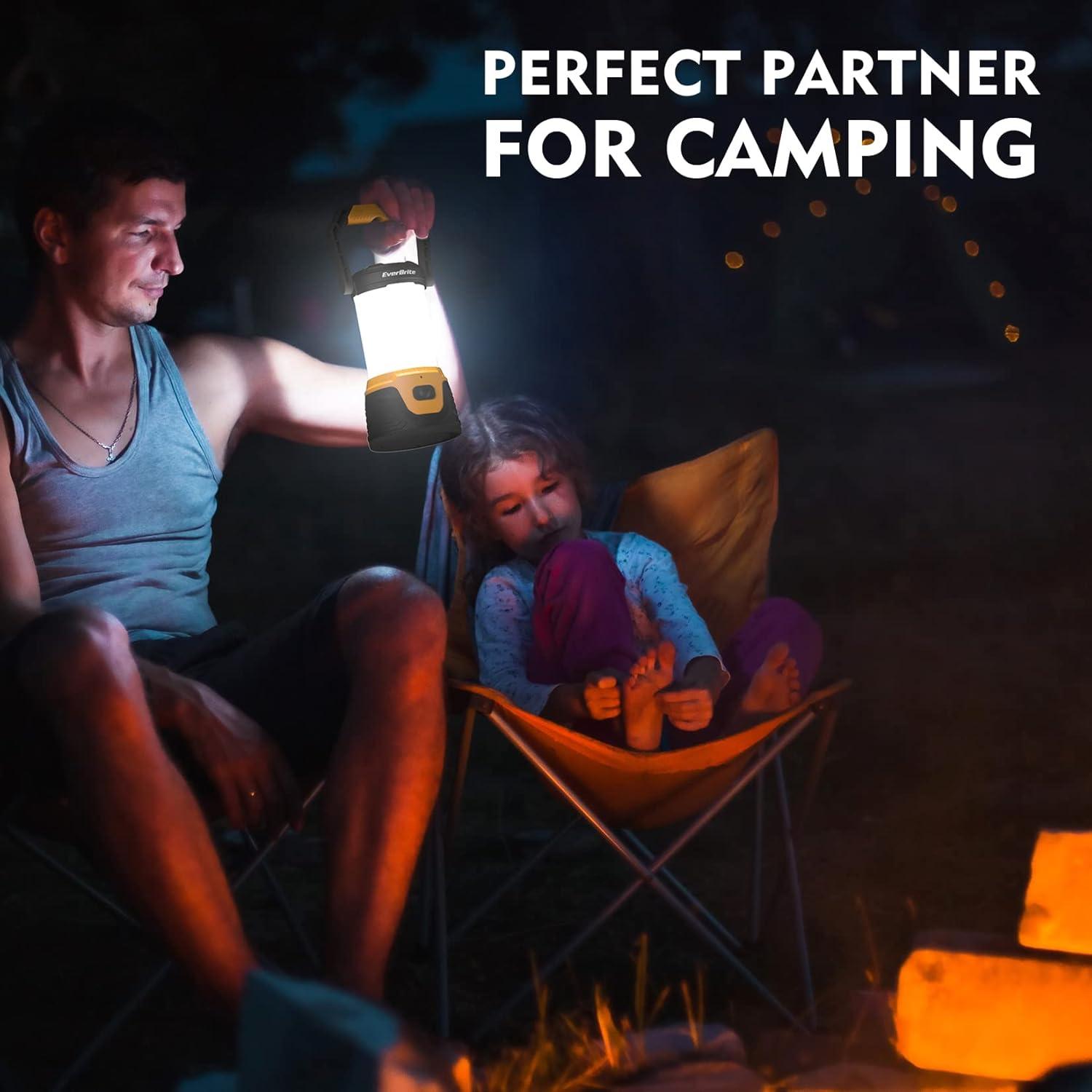 image:imageEverBrite Rechargeable LED Camping Lantern with Power Bank Function 1000 Lumens Camping Lights 5 Lighting Modes Ideal for Power Outages Emergencies Hurricane Home and More