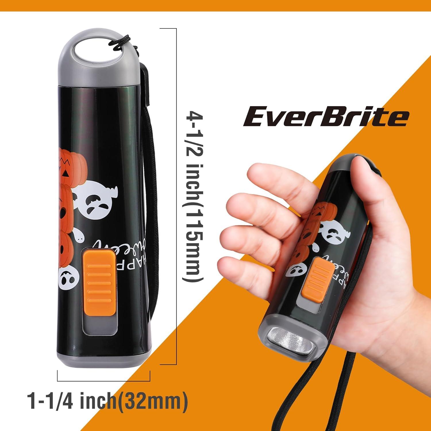 image:imageEverBrite Small Flashlight Mini LED Flashlight Plastic Torch Use for Emergencies Camping Outdoor with Lanyard 3AAA Battery Included BlueBlack