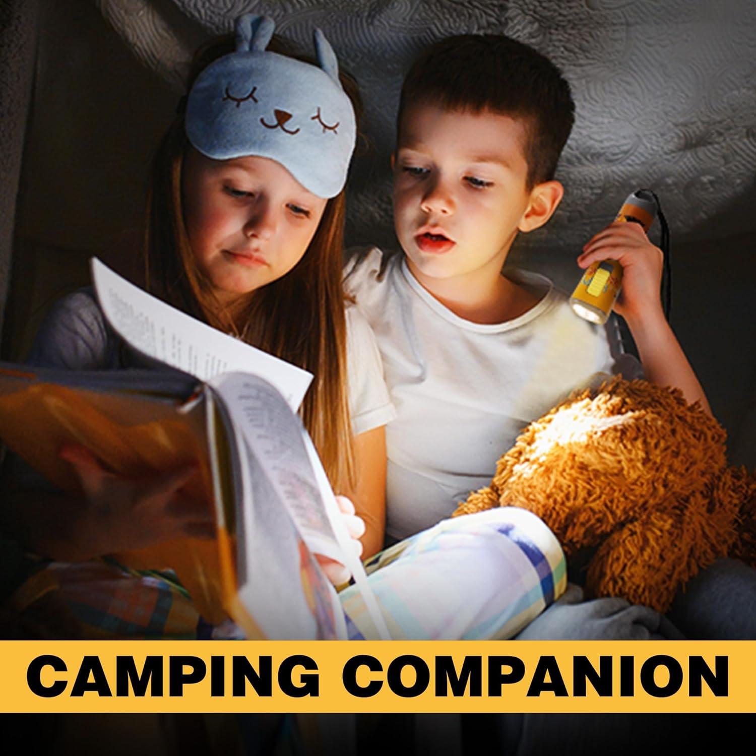 image:imageEverBrite Small Flashlight Mini LED Flashlight Plastic Torch Use for Emergencies Camping Outdoor with Lanyard 3AAA Battery Included BlueOrange