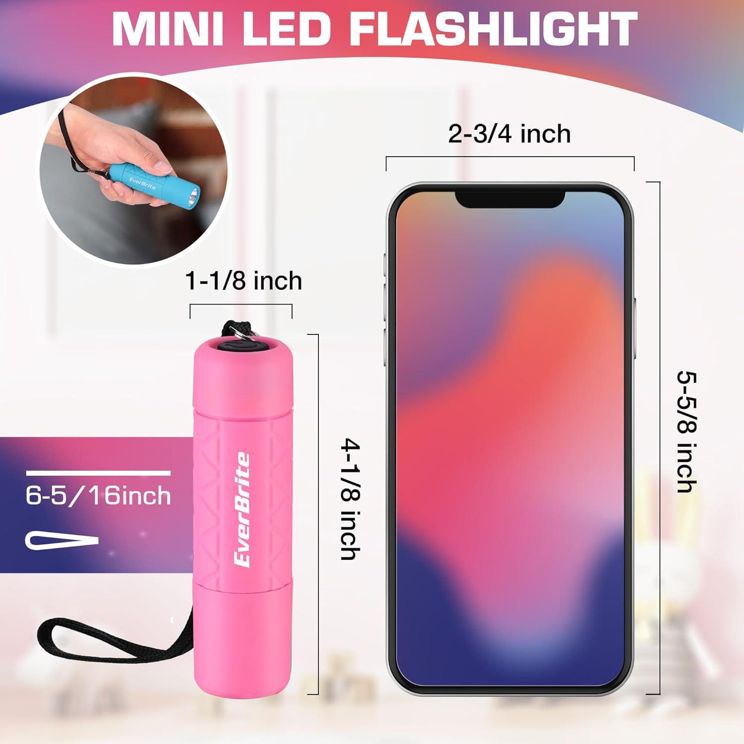 image:imageEverBrite UV Blacklight Flashlights 3Pack Set 9 LEDs 395nm Mini Black Light for Neon Glow Art Class Teaching Scorpions Pets Stains Urine 9 AAA Batteries IncludedE007123 Mix Color 3Pack