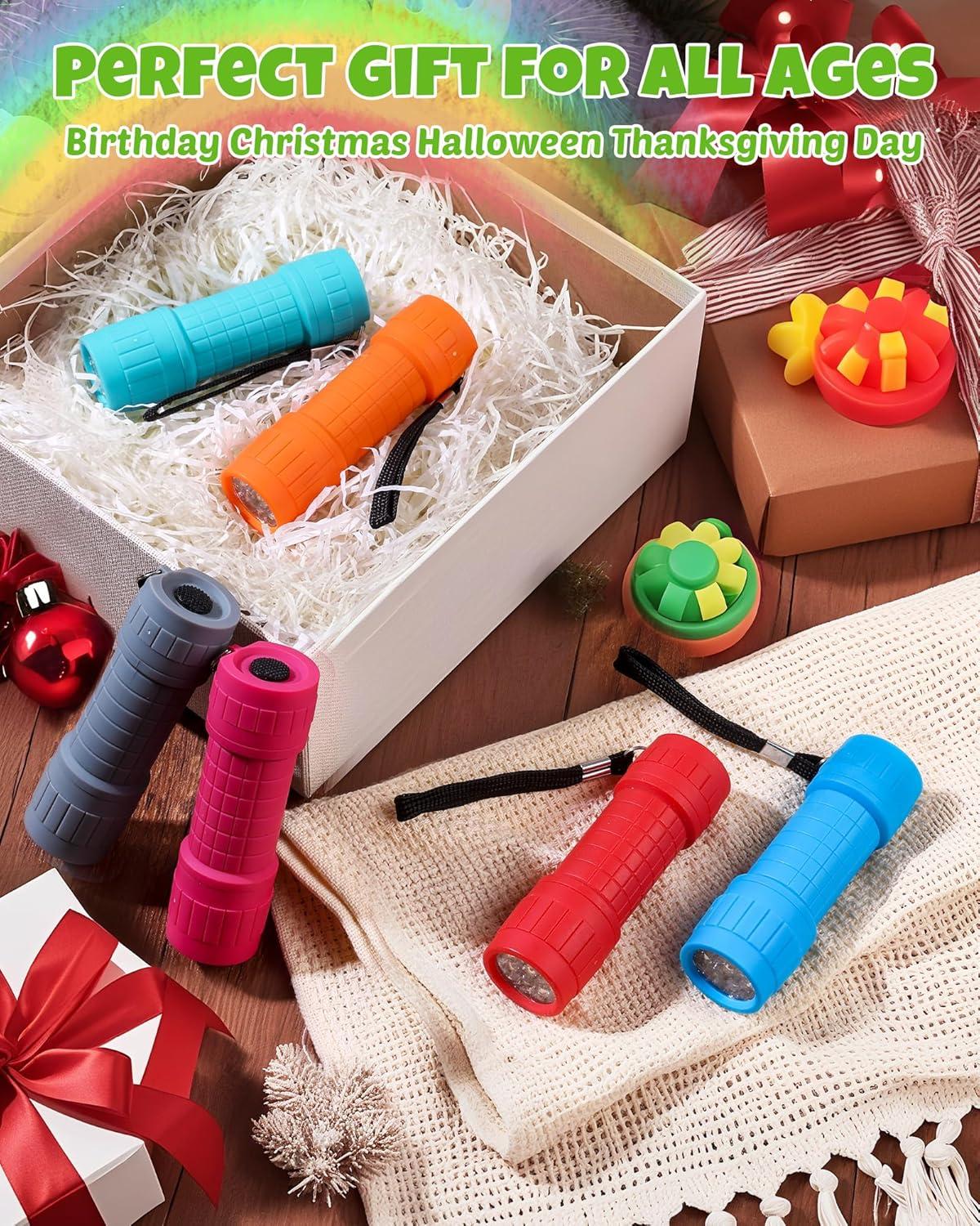 image:imageEverBrite UV Blacklight Flashlights 3Pack Set 9 LEDs 395nm Mini Black Light for Neon Glow Art Class Teaching Scorpions Pets Stains Urine 9 AAA Batteries IncludedE000056 Mix Color 6Pack