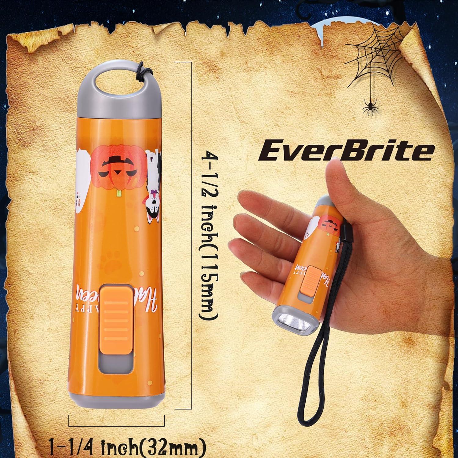 image:imageEverBrite UV Blacklight Flashlights 3Pack Set 9 LEDs 395nm Mini Black Light for Neon Glow Art Class Teaching Scorpions Pets Stains Urine 9 AAA Batteries IncludedE012074 Halloween 6Pack