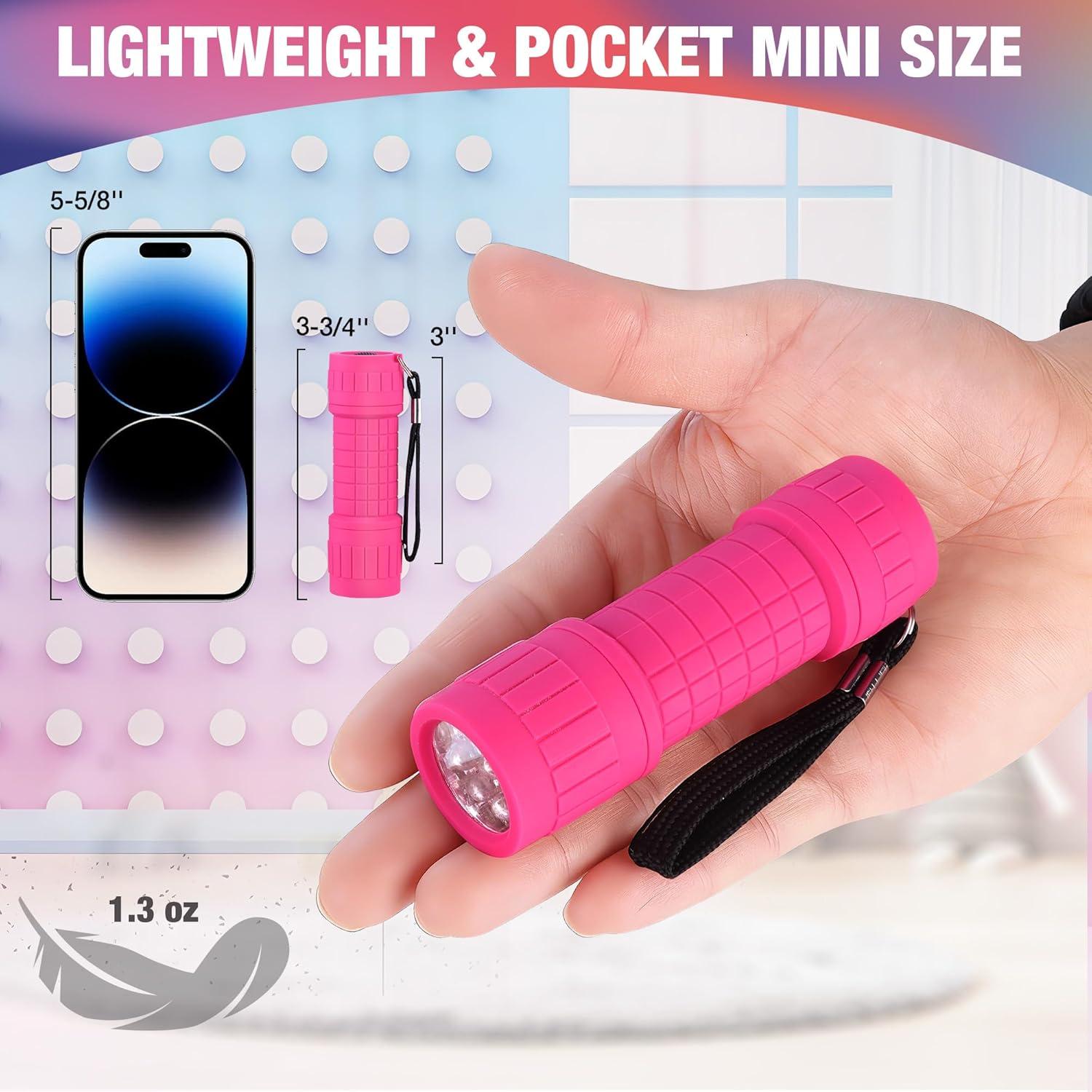 image:imageEverBrite UV Blacklight Flashlights 3Pack Set 9 LEDs 395nm Mini Black Light for Neon Glow Art Class Teaching Scorpions Pets Stains Urine 9 AAA Batteries IncludedE007125 UV Light 3Pack