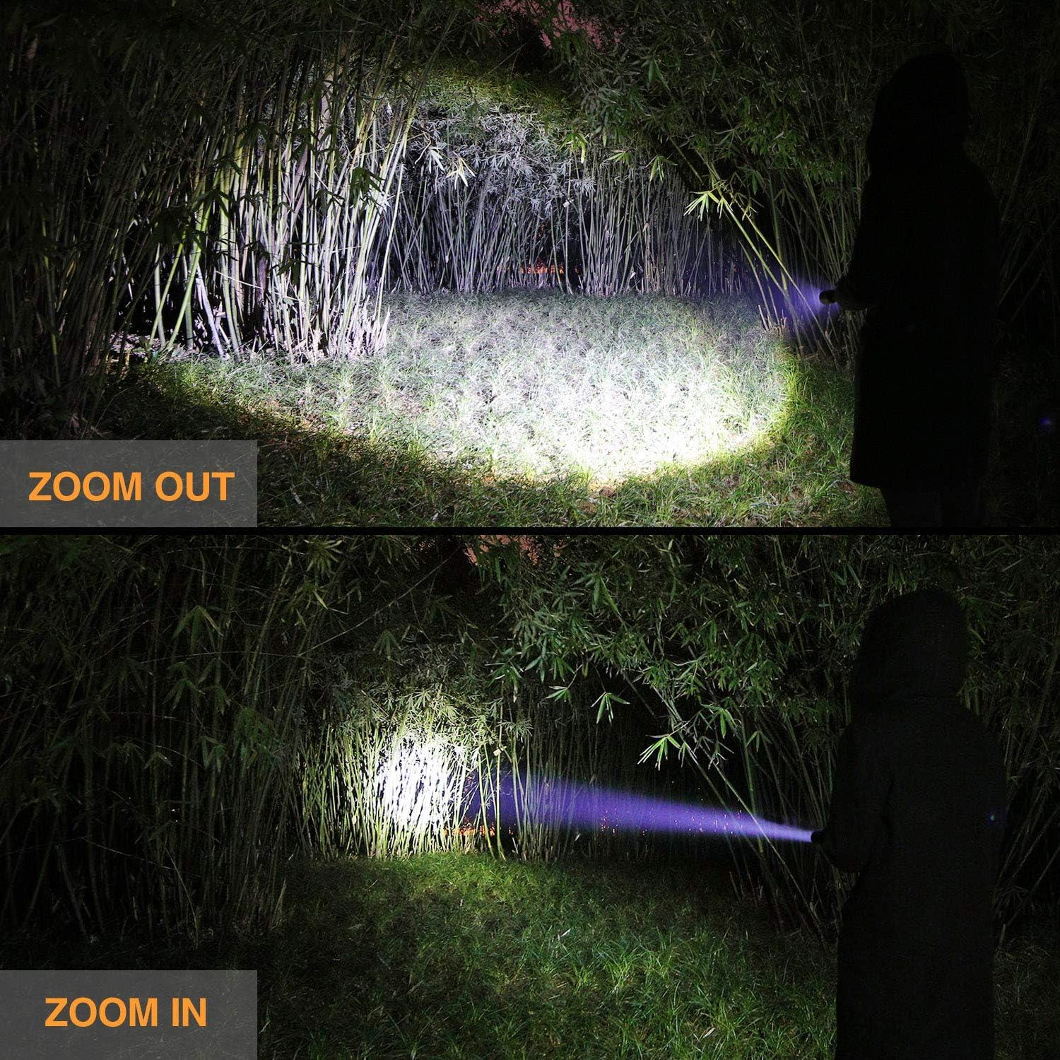image:imageEverBrite Ultra Bright Tactical Flashlight 900 Lumen Zoomable Adjustable Focus 3 Light Modes HeavyDuty Aluminum Torch for Hurricane Supplies Camping Includes 3C Alkaline BatteriesBlack