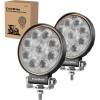 image:imageEverBrite 2Pack Led Pods 412Inch 30W Round Flood Lights OffRoad Led Fog Lights Work Lights IP67 Waterproof Car Light for ATV UTV SUV Truck Jeep