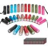 image:imageEverBrite 30Pack Mini Flashlight Set Aluminum LED Handheld Torches with Lanyard Assorted Colors 90xAAA Batteries Included for Emergency Night Reading Camping Power Outage Bulk Holiday Gifts30pack multicolor