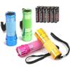 image:imageEverBrite 30Pack Mini Flashlight Set Aluminum LED Handheld Torches with Lanyard Assorted Colors 90xAAA Batteries Included for Emergency Night Reading Camping Power Outage Bulk Holiday Gifts4pack multicolor