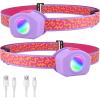 image:imageEverBrite LED Headlamp Rechargeable Kids Headlamp with RGB Mode and Adjustable Headband 3 Modes Multicolor Headlamp for Camping Reading Exploring Halloween ChristmasSweety 2 Pack