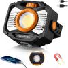 image:imageEverBrite Magnetic Work Light Rechargeable LED 2000LM Portable Mechanic Light with 7 Modes 360 Rotatable Stepless Dimming COB for Car Repairing Emergency Power Outage Fishing USBC Power Bank7 Modes 2000LM
