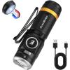 image:imageEverBrite Mini Flashlight Rechargeable Flashlight with USB C Cable 5 Light Modes Pocket Flashlight 500 Lumens Magnetic Flashlight with Clip for Repair Outdoors Emergency