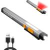 image:imageEverBrite Pen Flashlight Rechargeable LED Pen Light COB Light with White and Red Modes Memory Function USB C Cable 6 Modes Pocket Penlight with Clip and Magnet Waterproof for Camping Emergency