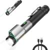 image:imageEverBrite Rechargeable EDC Flashlight with White Light and Green Beam 500 Lumens Zoomable LED Flash Light Magnetic Work Light with Pocket Clip and USBC Cable for Repair Working Camping Emergency