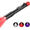 image:imageEverBrite Red Light Penlight Flashlight with 395nm UV BlacklightWhite Light MultiFunction LED Pocket Pen Light AAA Batteries Included for Night Vision Pet Stain Detection Camping 2pack1