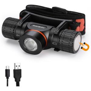 EverBrite Rechargeable Headlamp, 1000 Lumen LED Rechargeable Headlight with 5 Light Modes, Magnetic Base and Adjustable Headstrap,Perfect for Camping, Hiking, Caving, Fishing(Heavy Duty Size)