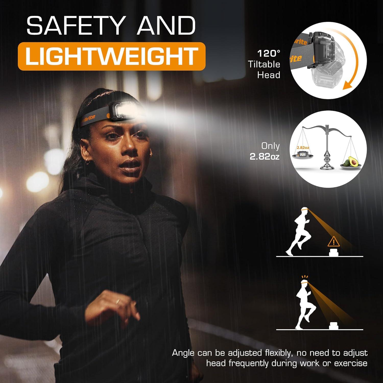 image:imageEverBrite Rechargeable Headlamp 2 Pack Kids Headlamp with WhiteRedGreen Light and Memory Function Head Lamp for Adult and Kid with 5 Modes 120 Adjustable LED Headlamp for Camping RunningPinkPure Transparent