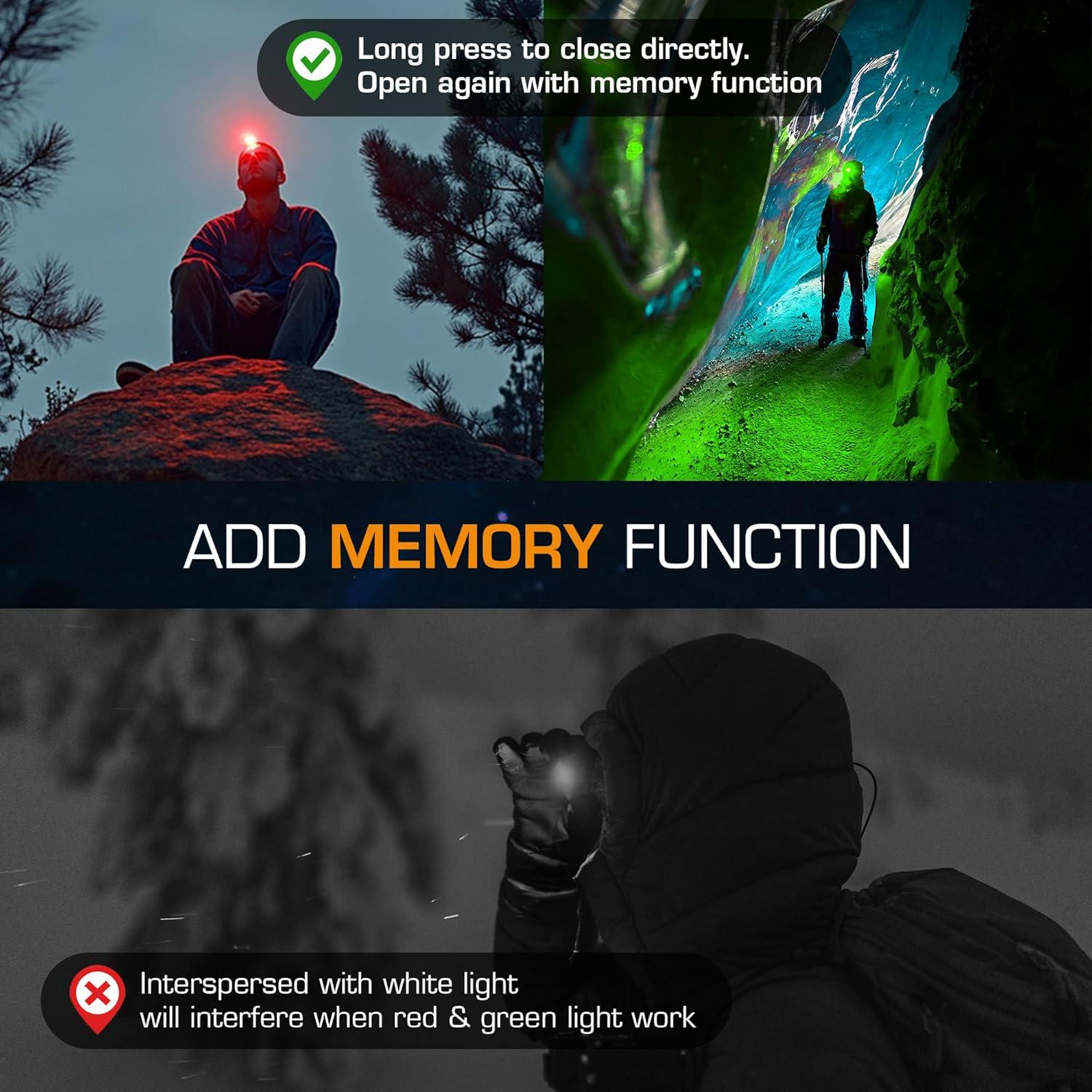 image:imageEverBrite Rechargeable Headlamp 2 Pack Kids Headlamp with WhiteRedGreen Light and Memory Function Head Lamp for Adult and Kid with 5 Modes 120 Adjustable LED Headlamp for Camping RunningPinkMineral Blue